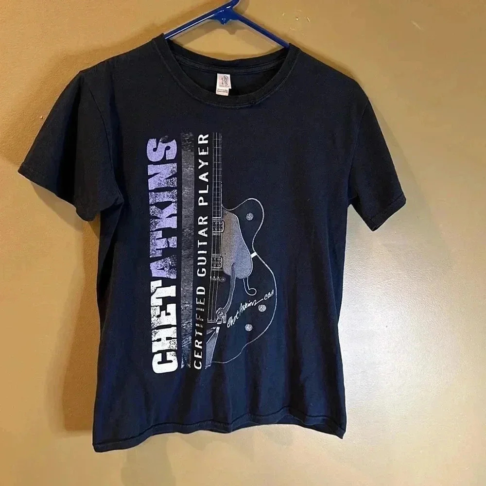 Chet Adkins Certified Guitar Player C.G.P. Gildan short sleeve Size Small